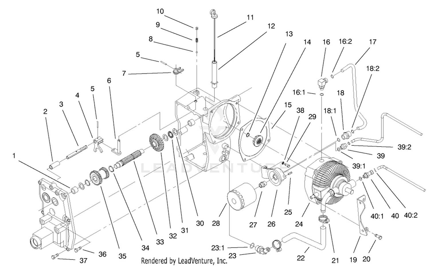 Hydro Trans Axle Assembly (cont.)