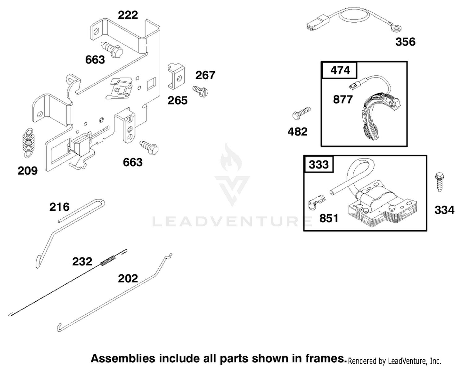 Engine Briggs  Stratton Model 195707-0421-E1 5
