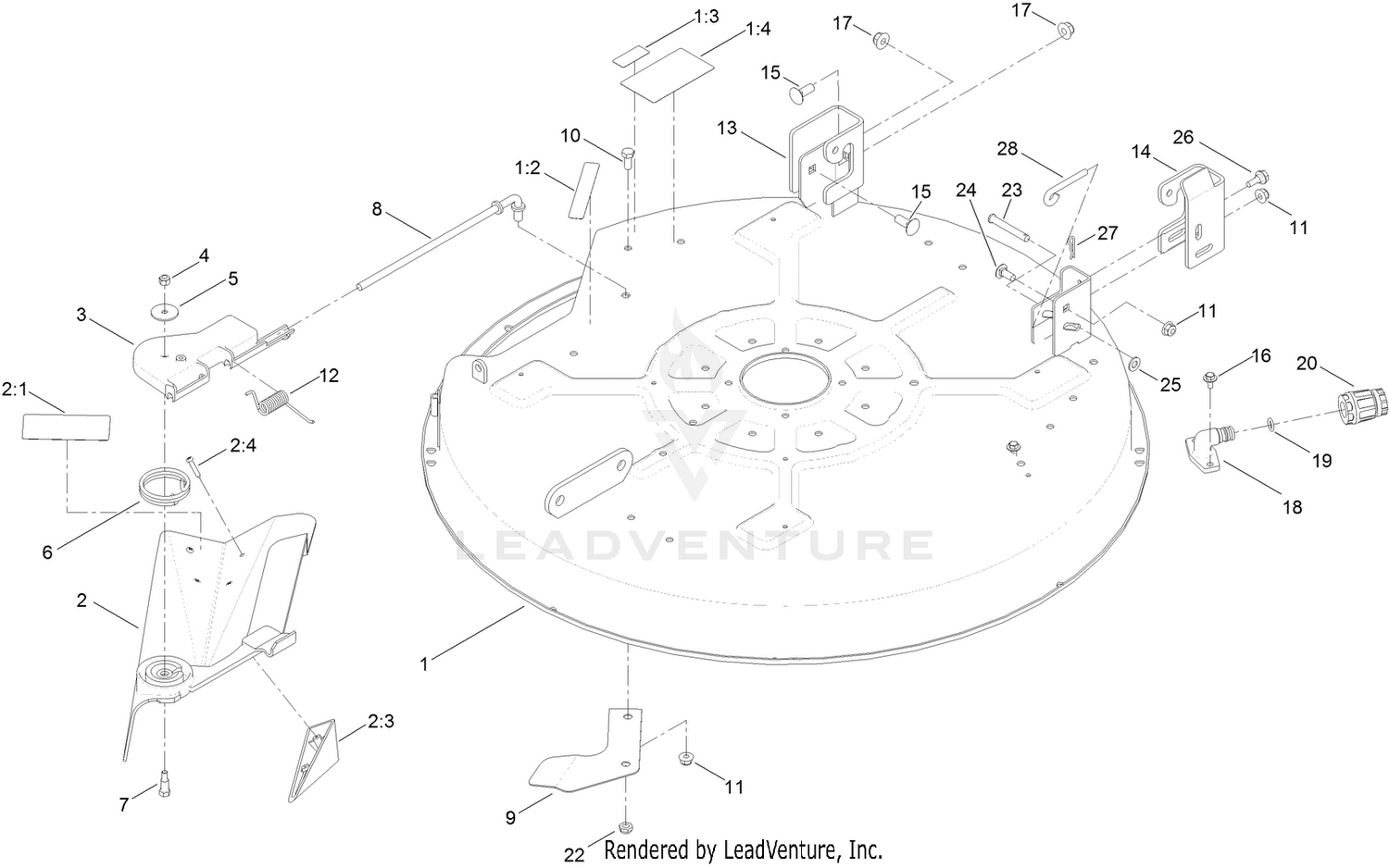 32 Inch Deck Assembly