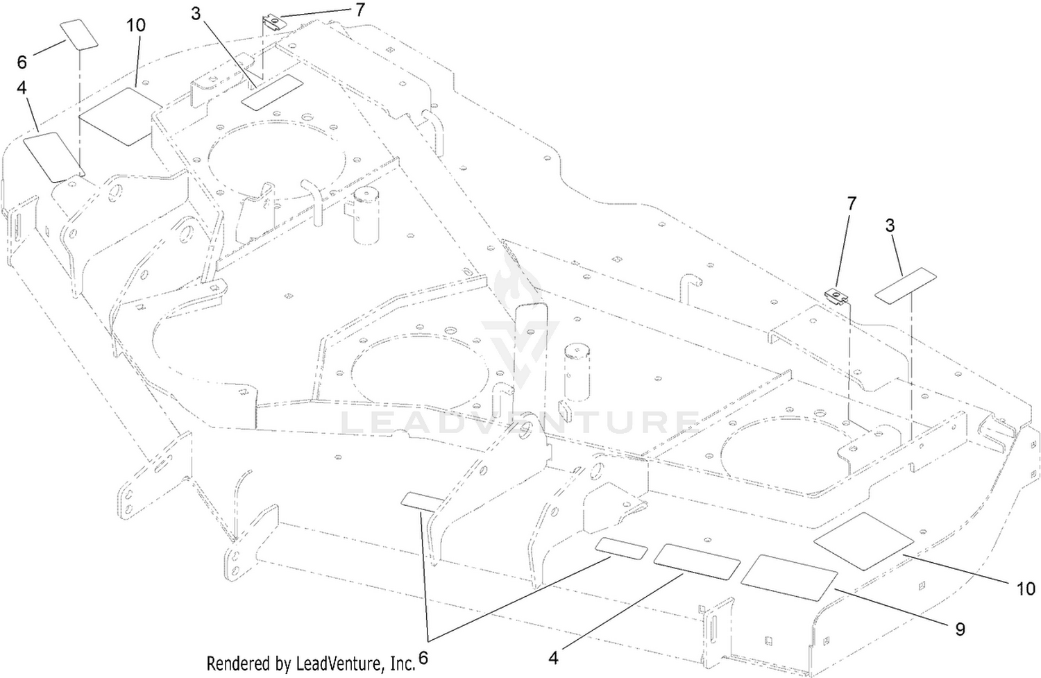 Deck Decal Assembly No. 127-6472