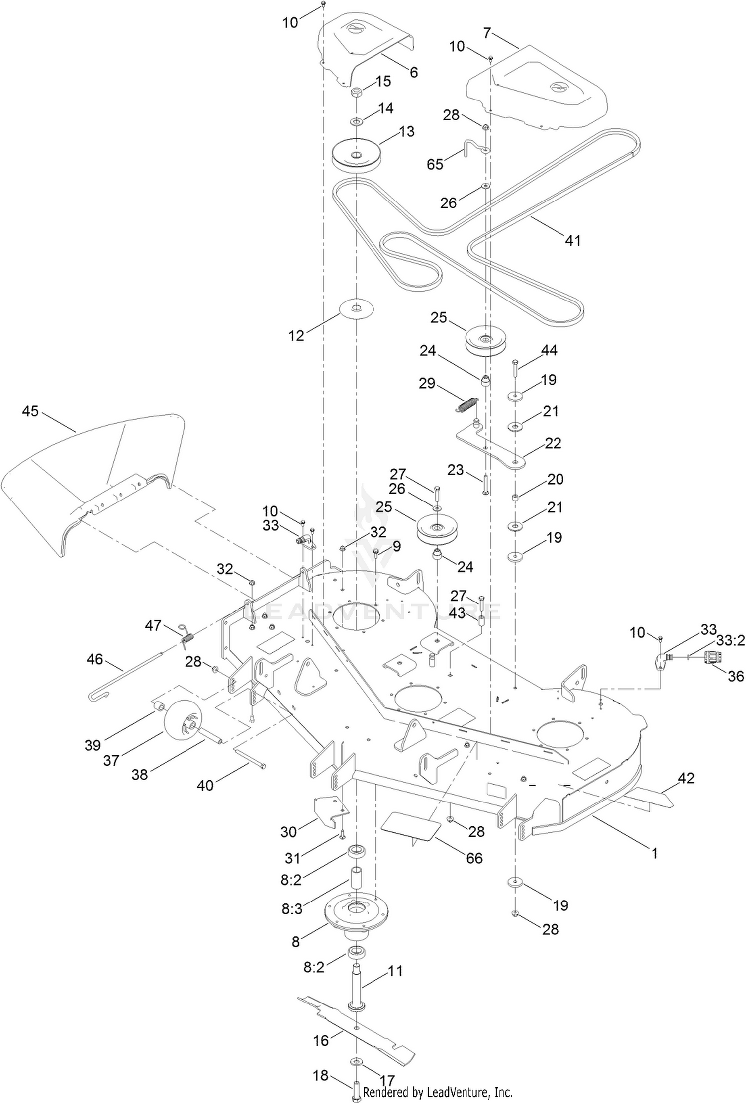 Deck and Belt Assembly