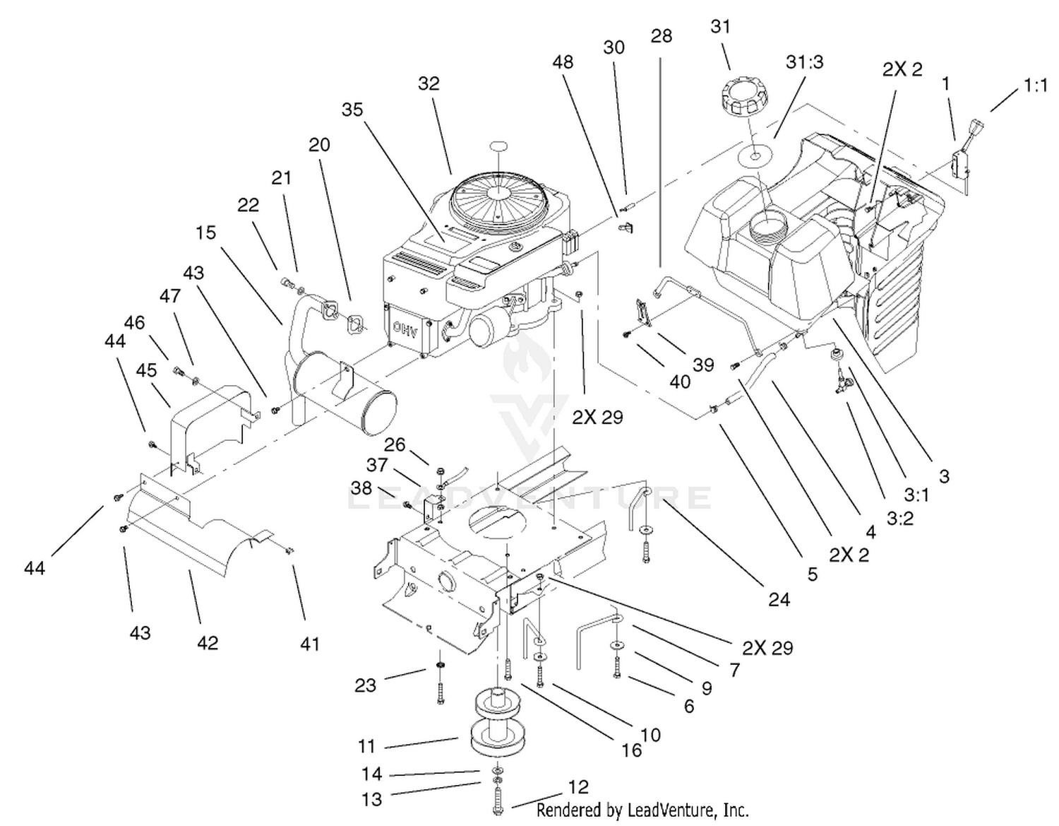 OHV Engine System Assembly