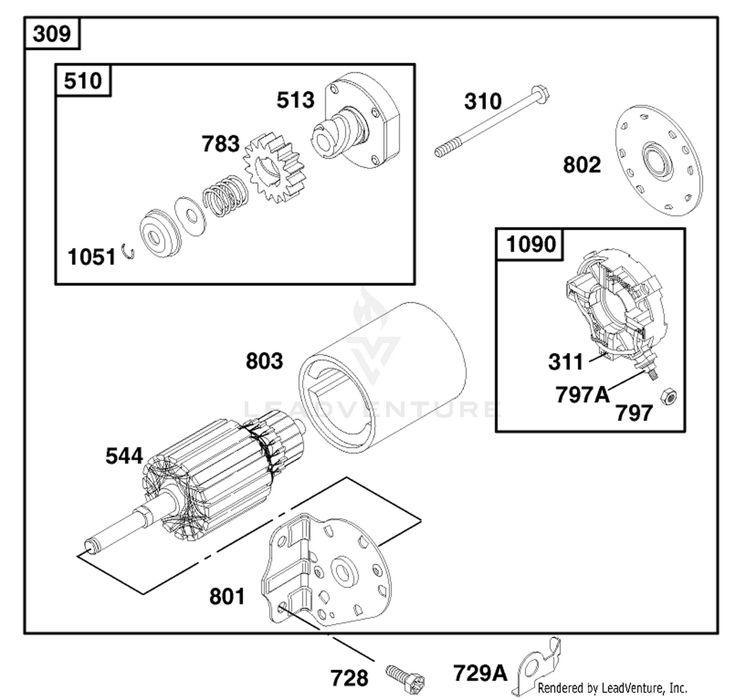 Engine Briggs  Stratton Model 28q777-0690-E1 8