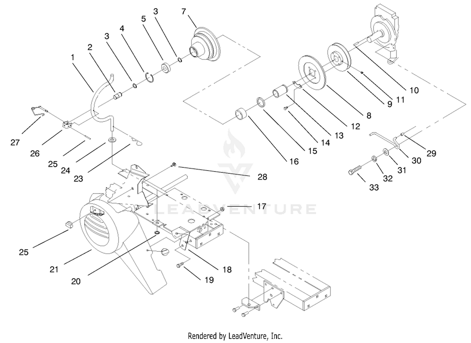 Pto Clutch, Cover And Belt Guides