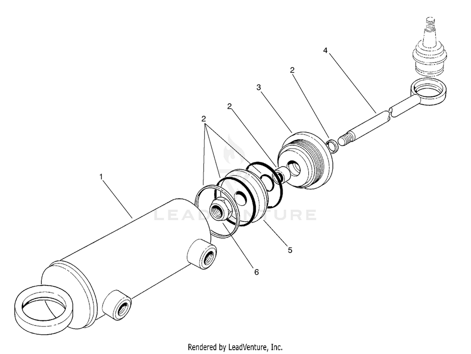 Hydraulic Steering Cylinder No. 92-7828