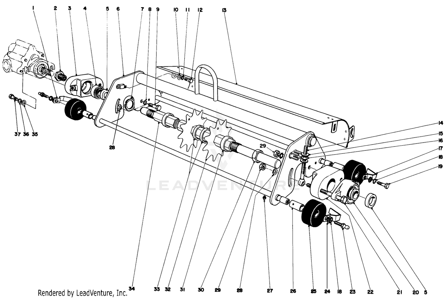 Thatching Reel Attachment Model No. 04416 (optional)