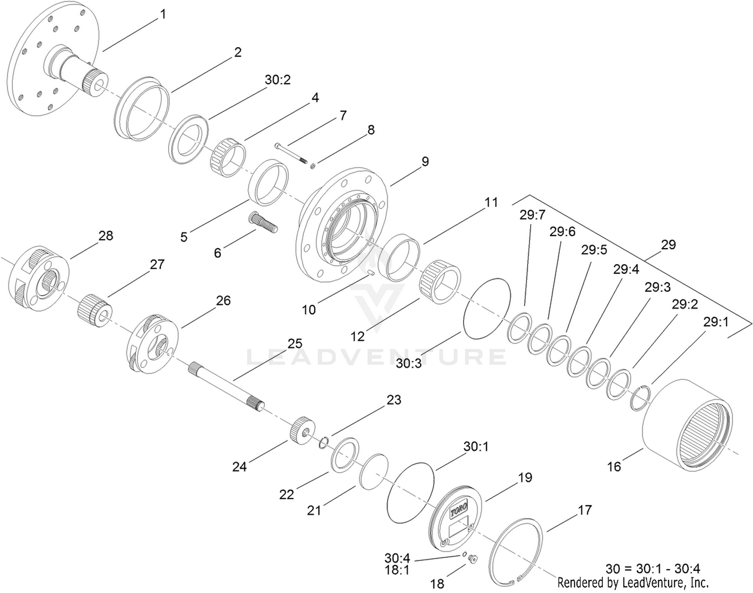 Planetary Assembly No. 105-4500