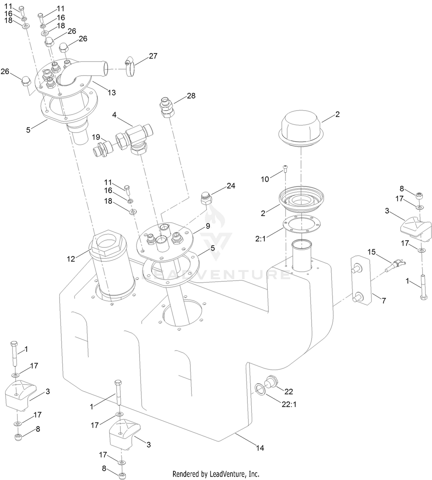 Hydraulic Oil Tank Assembly