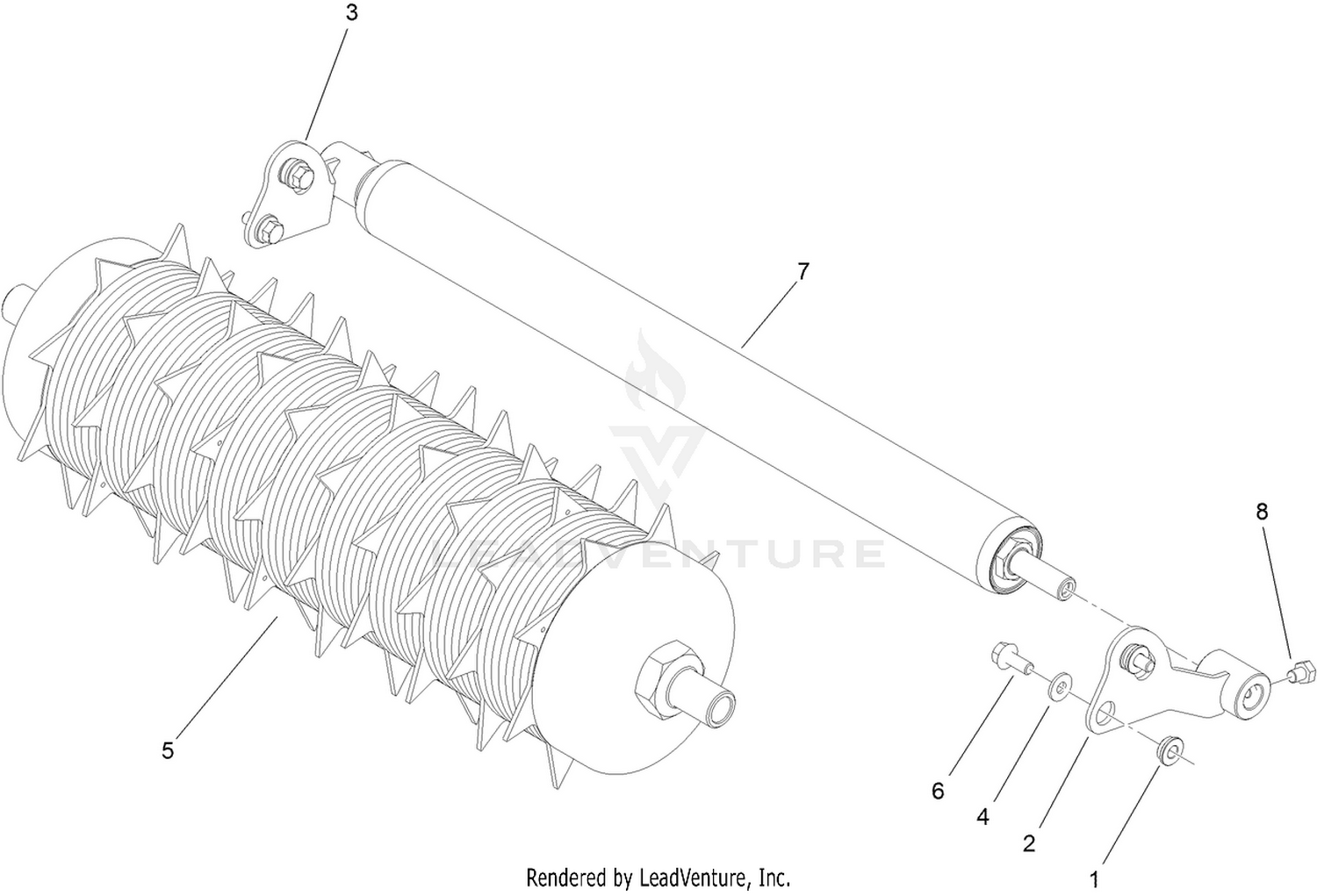 Spiker and Steel Roller Assembly