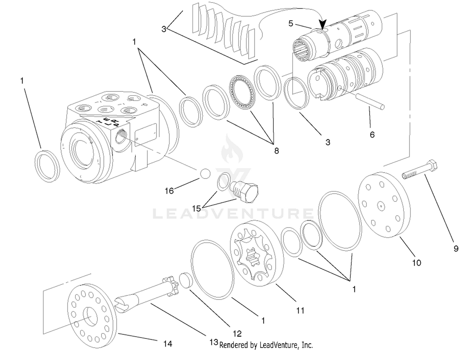Steering Valve Assembly No. 99-8959