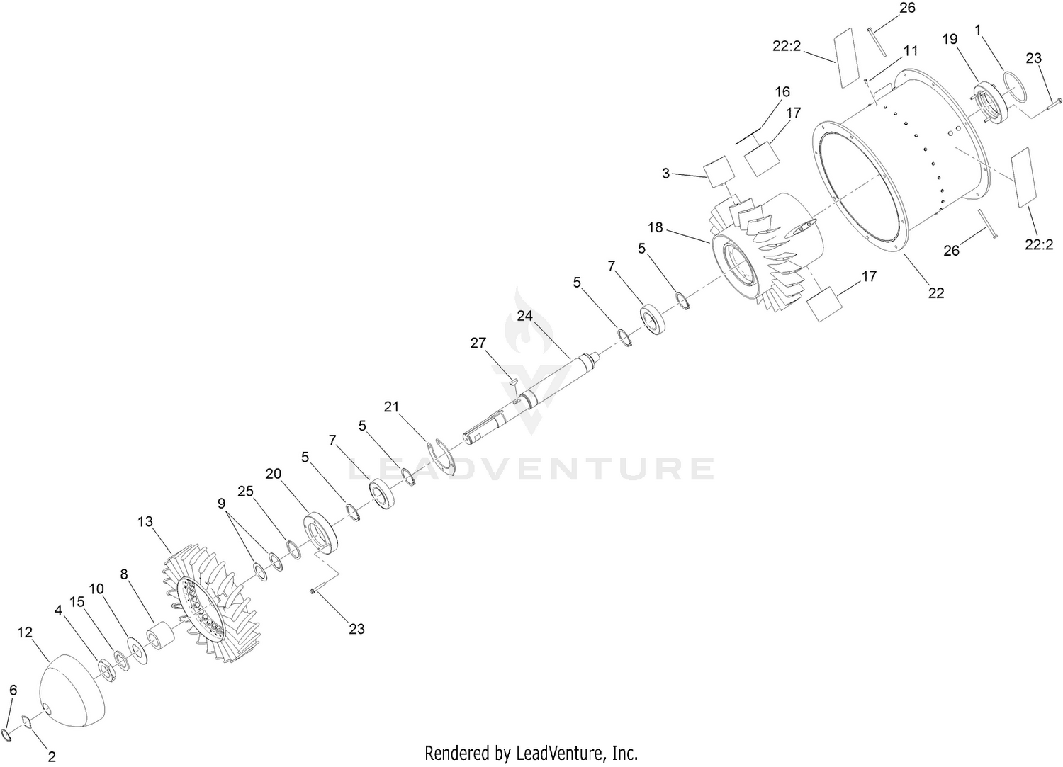 Turbine Assembly No. 127-6277