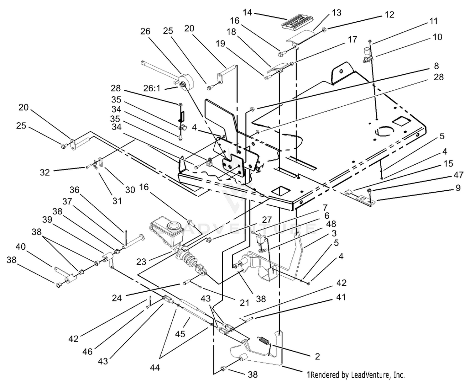 Brake and Accelerator Pedal Assembly