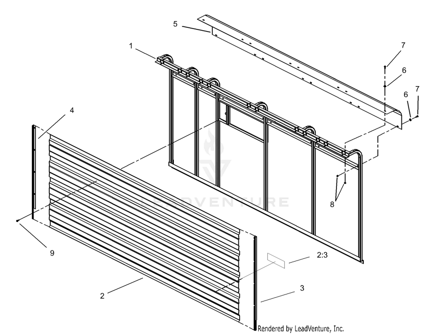 Left Hand Sidewall Assembly