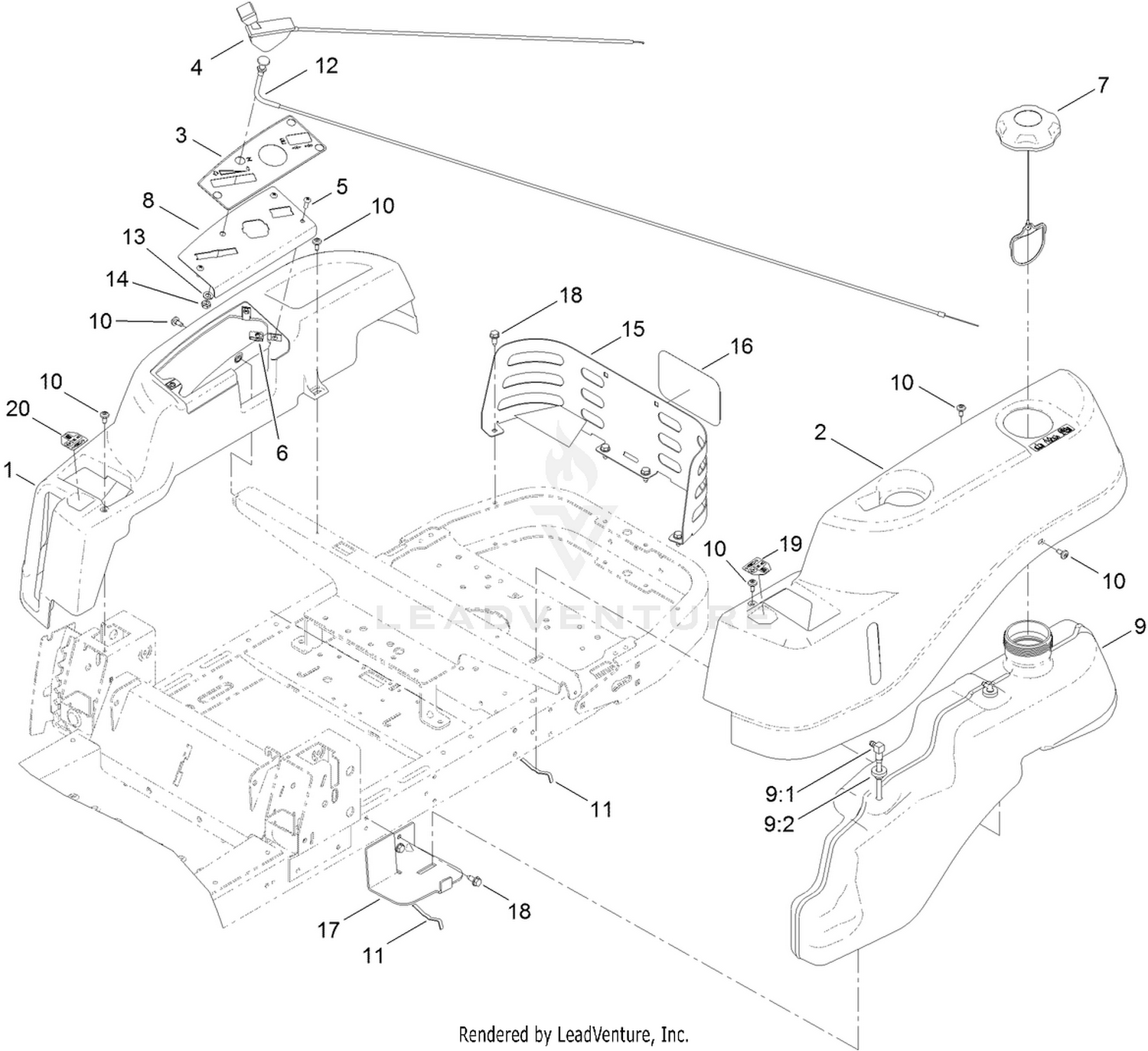 Body Styling and Fuel Pod Assembly