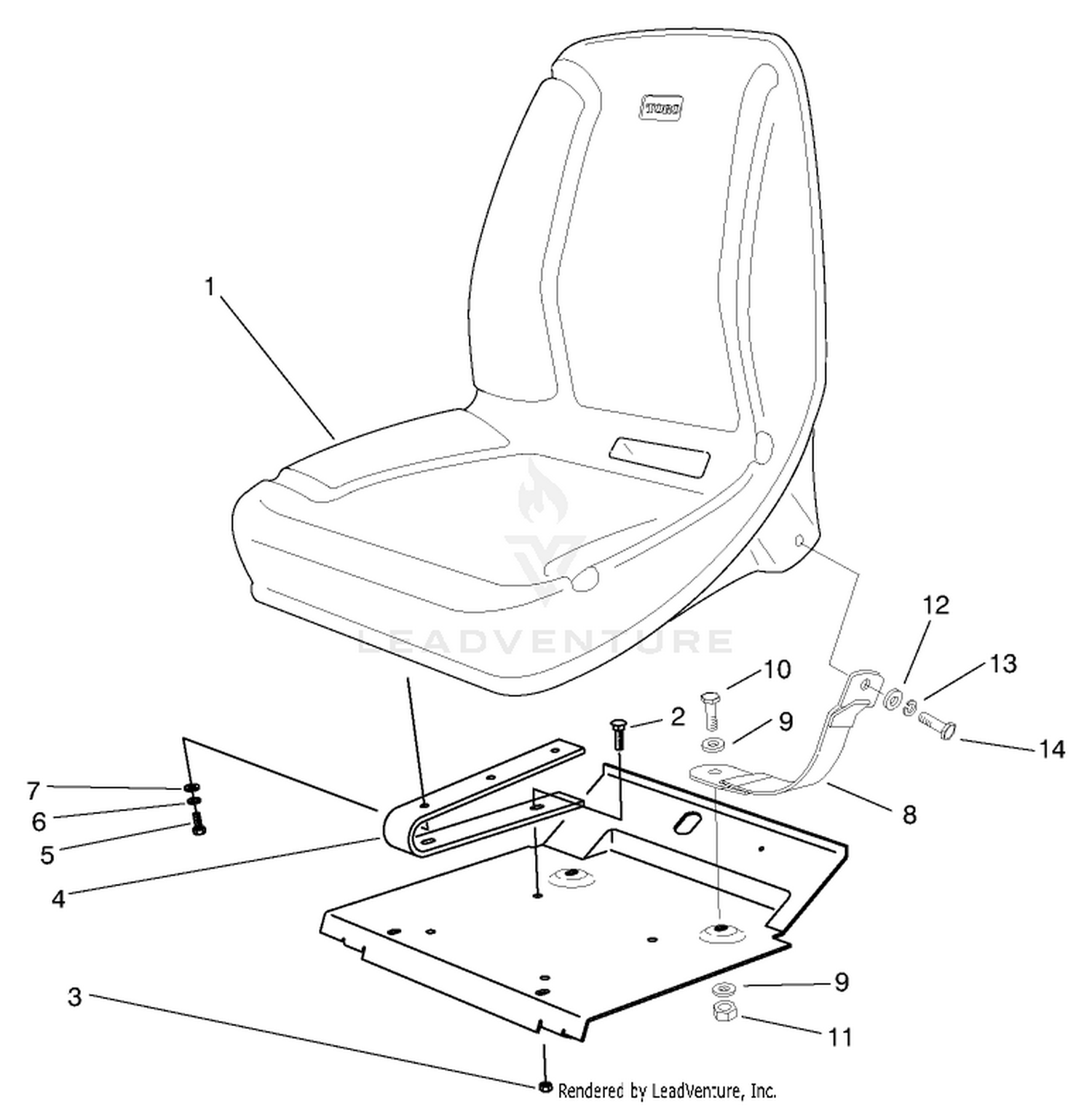 Low Seat Assembly (optional)