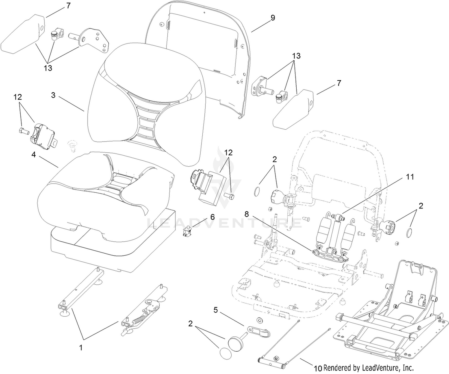 Seat Assembly No. 116-3998