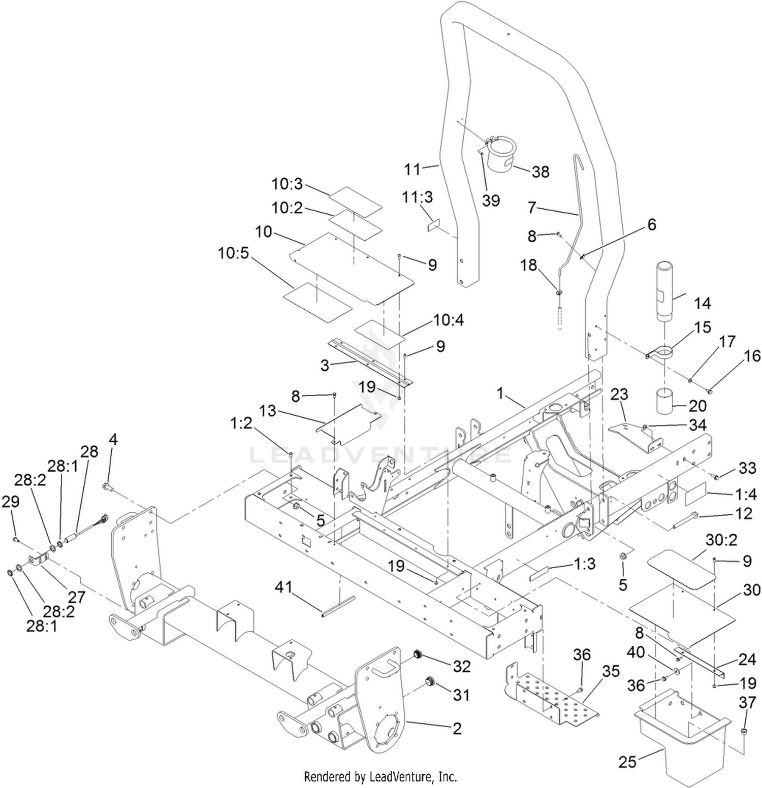 Frame and Front Axle Assembly