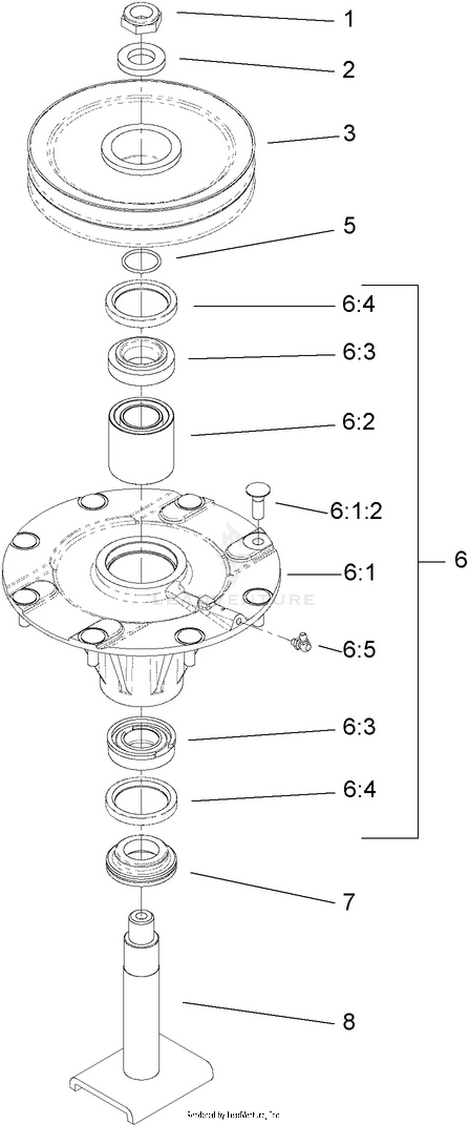 Double Driven Spindle Assembly No. 117-9234