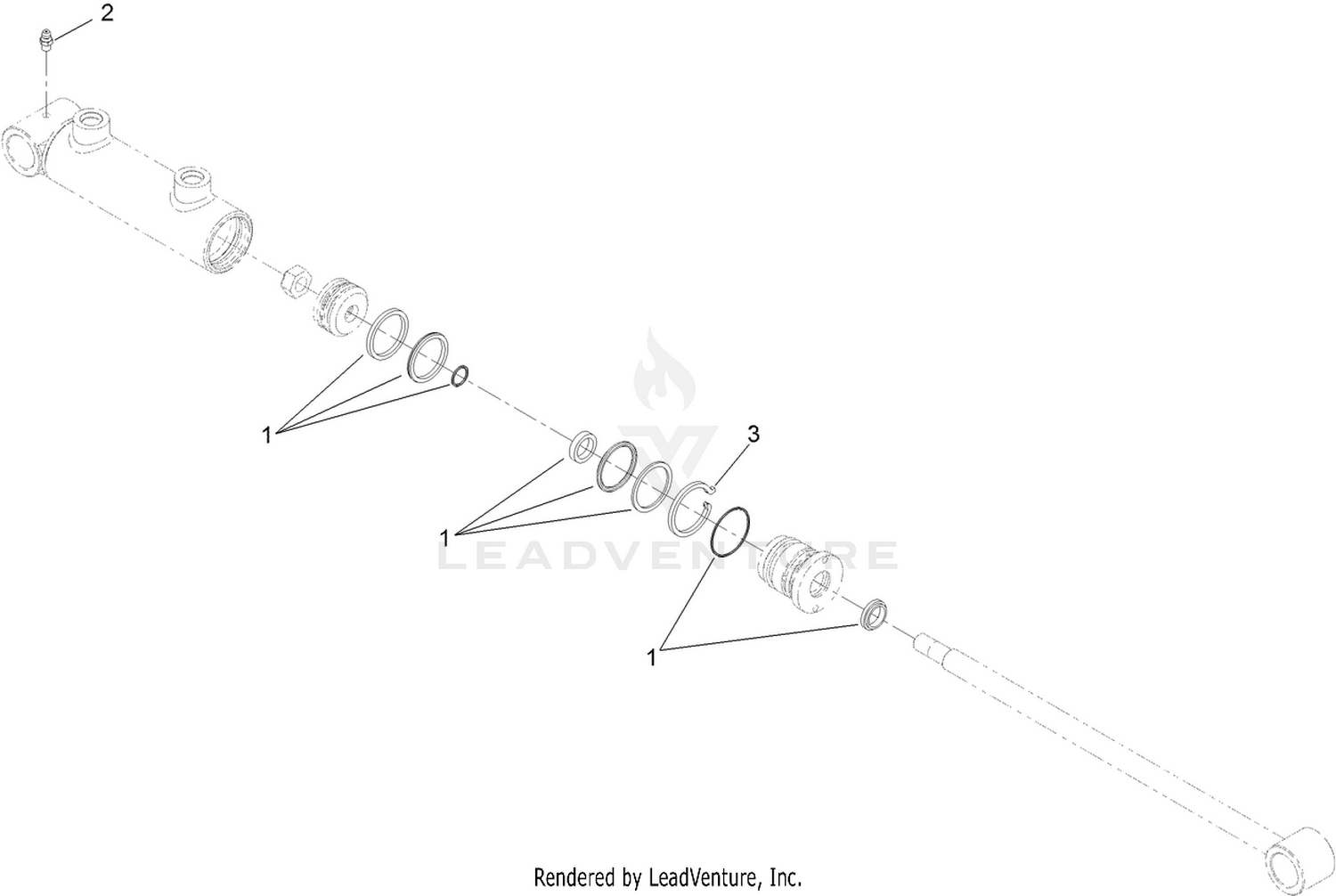 Hydraulic Cylinder Assembly No. 125-1658