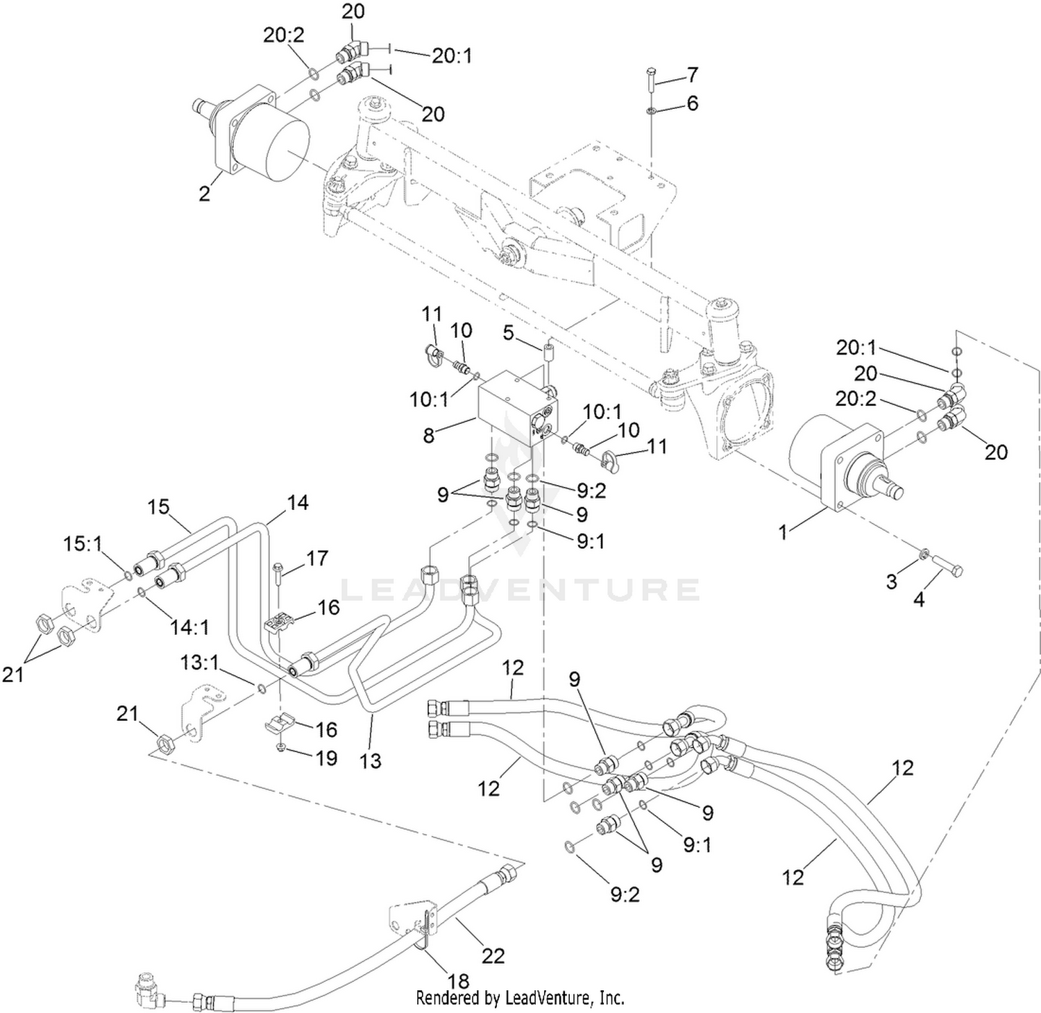 Rear Traction Hydraulic Circuit