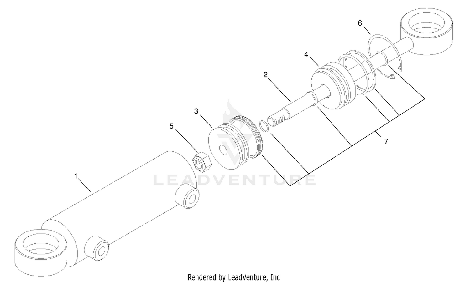 Hydraulic Cylinder Assembly No. 94-8141