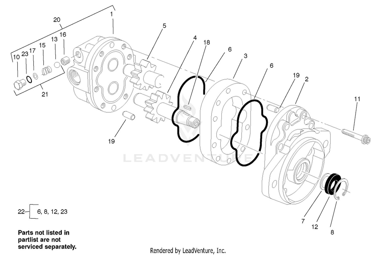 Motor Gear Assembly No. 99-3627