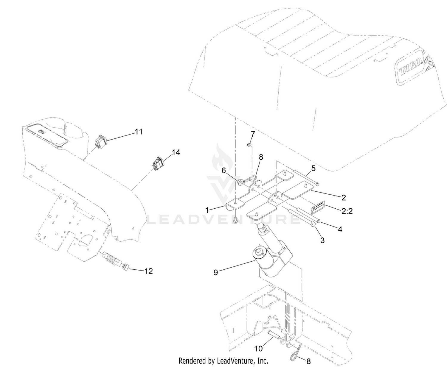 Electric Bed Lift Assembly