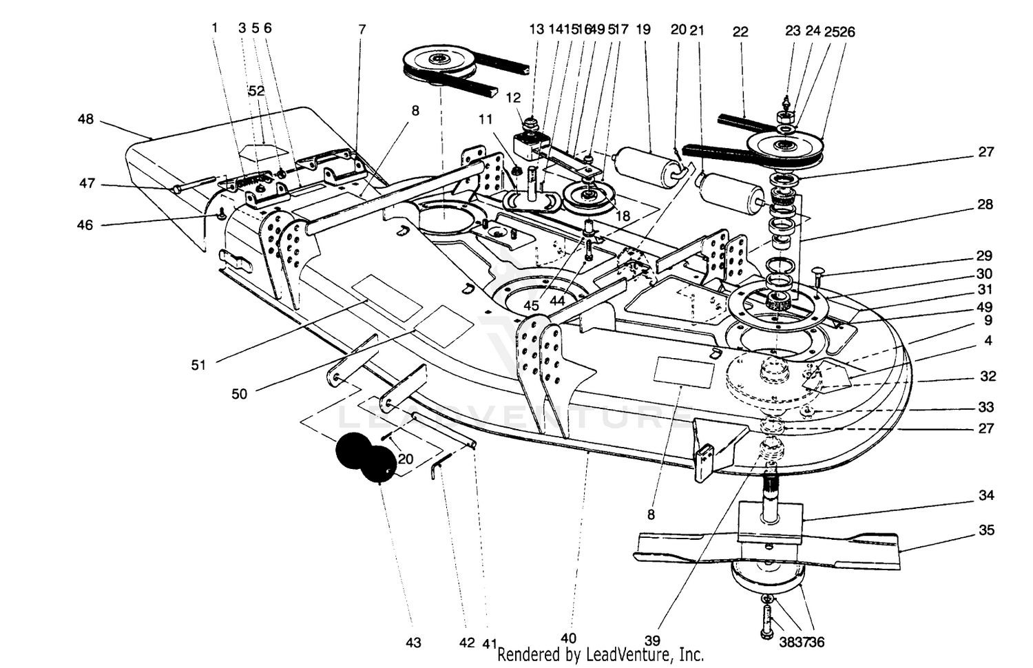 Deck And Spindle Assembly