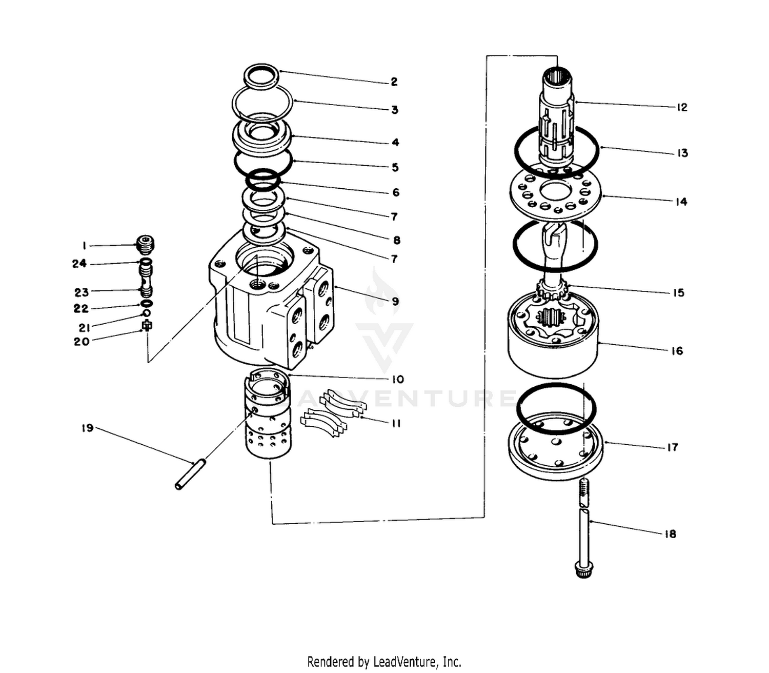 Power Steering Valve Assembly No. 58-3950
