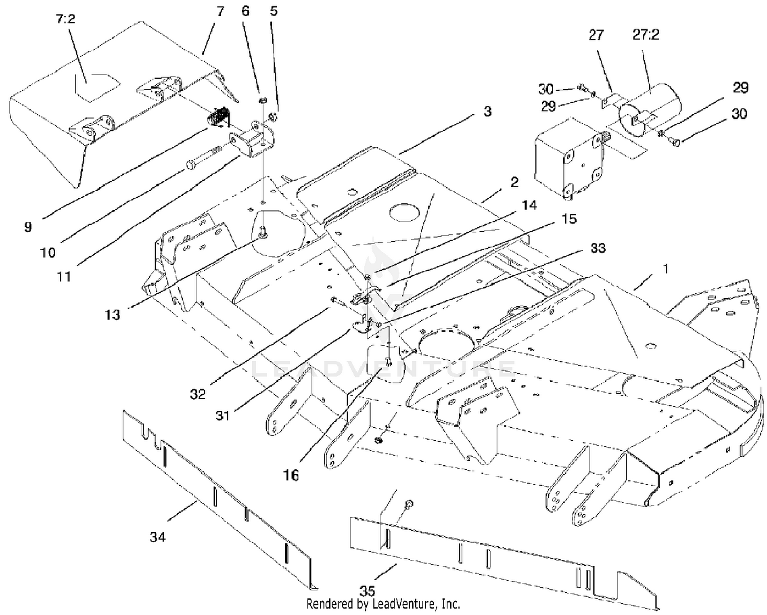 Cover and Deflector Assembly