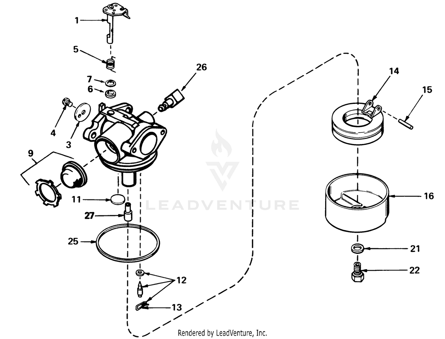 Carburetor Assembly No. 632050a