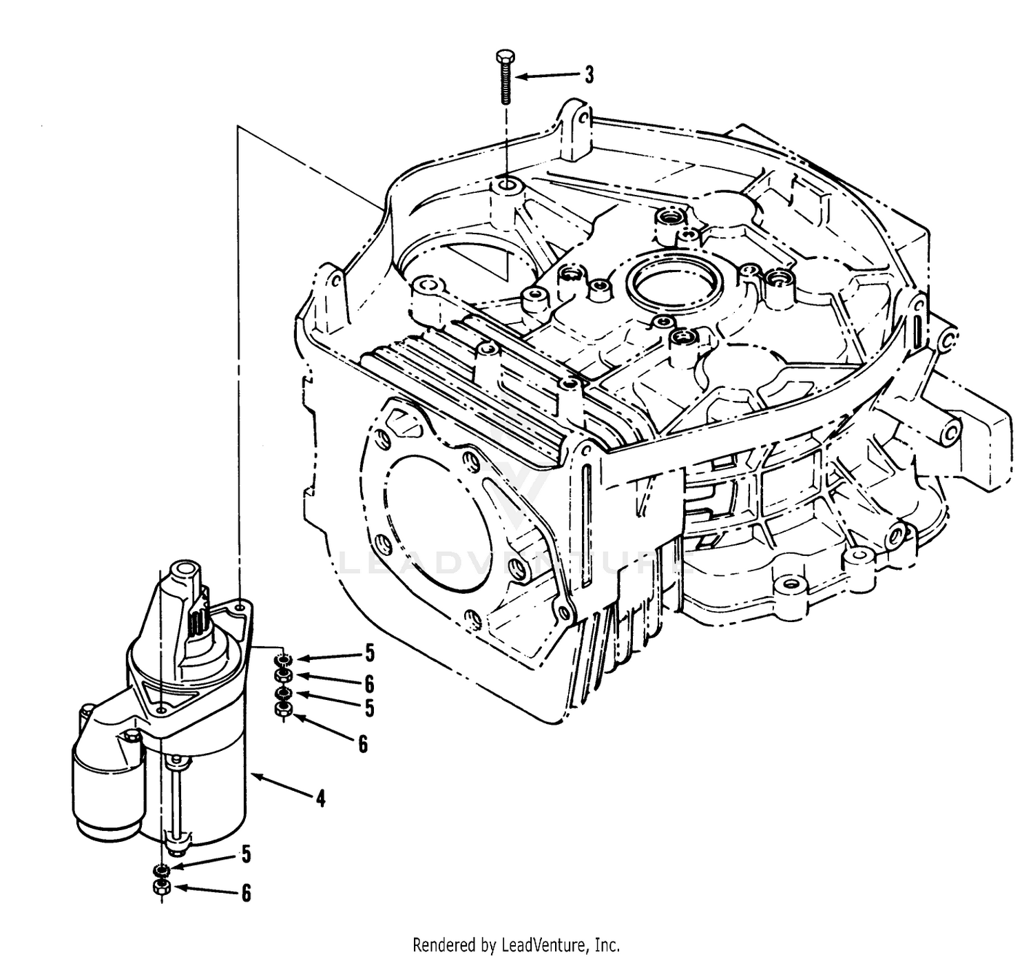 14hp Engine Starter Assembly
