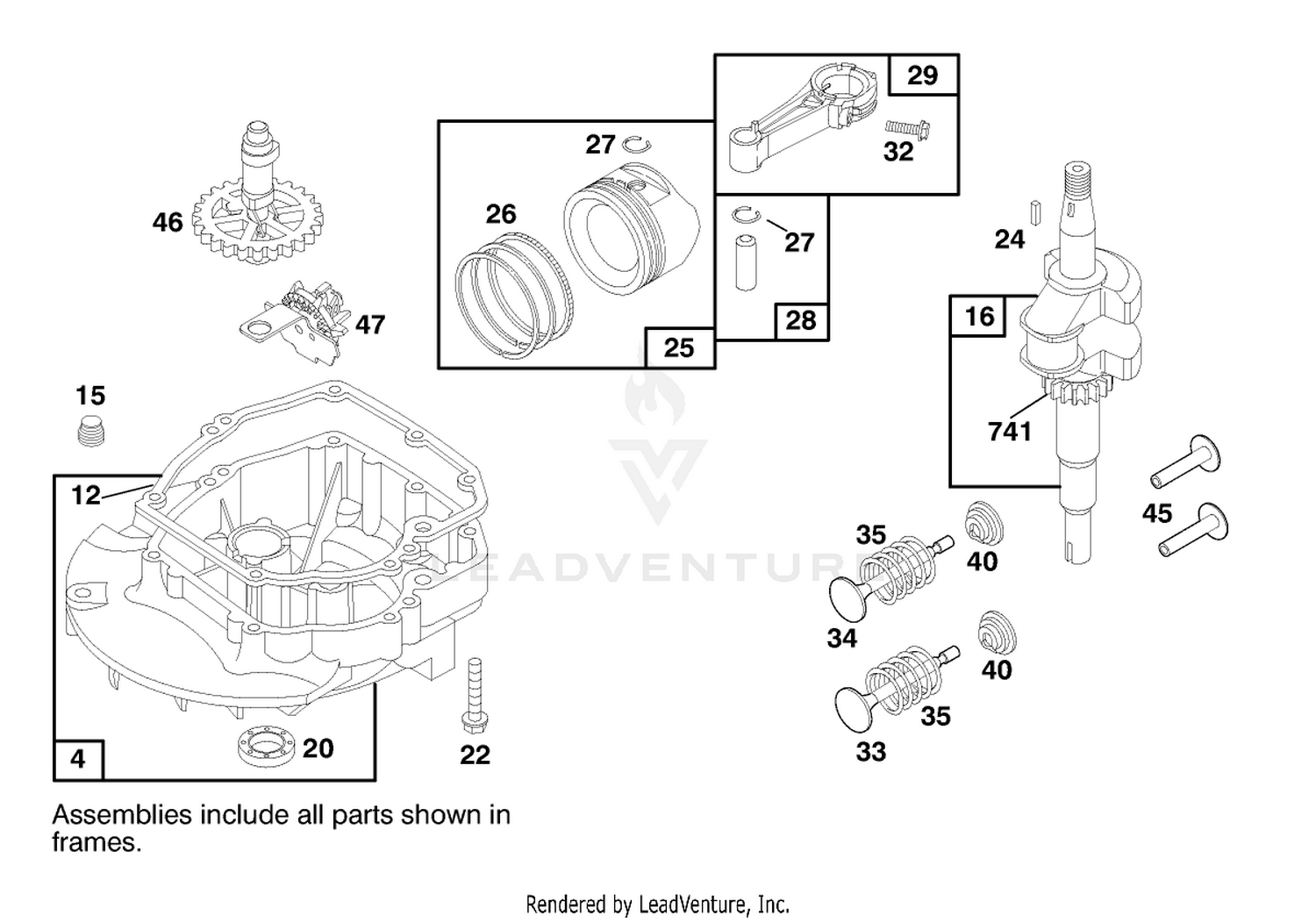 Engine Briggs  Stratton Model 12h802-0658-01 2