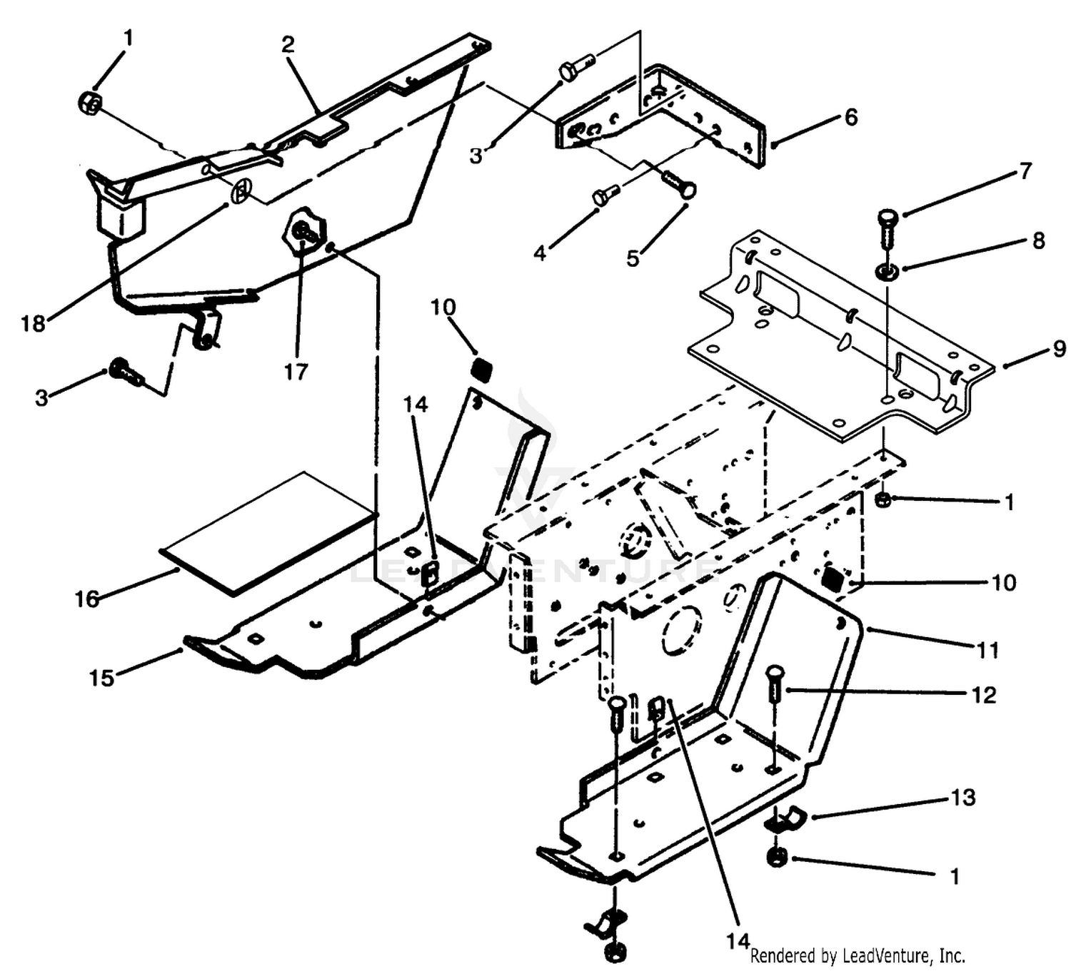 Belt Guard And Footrest Assembly