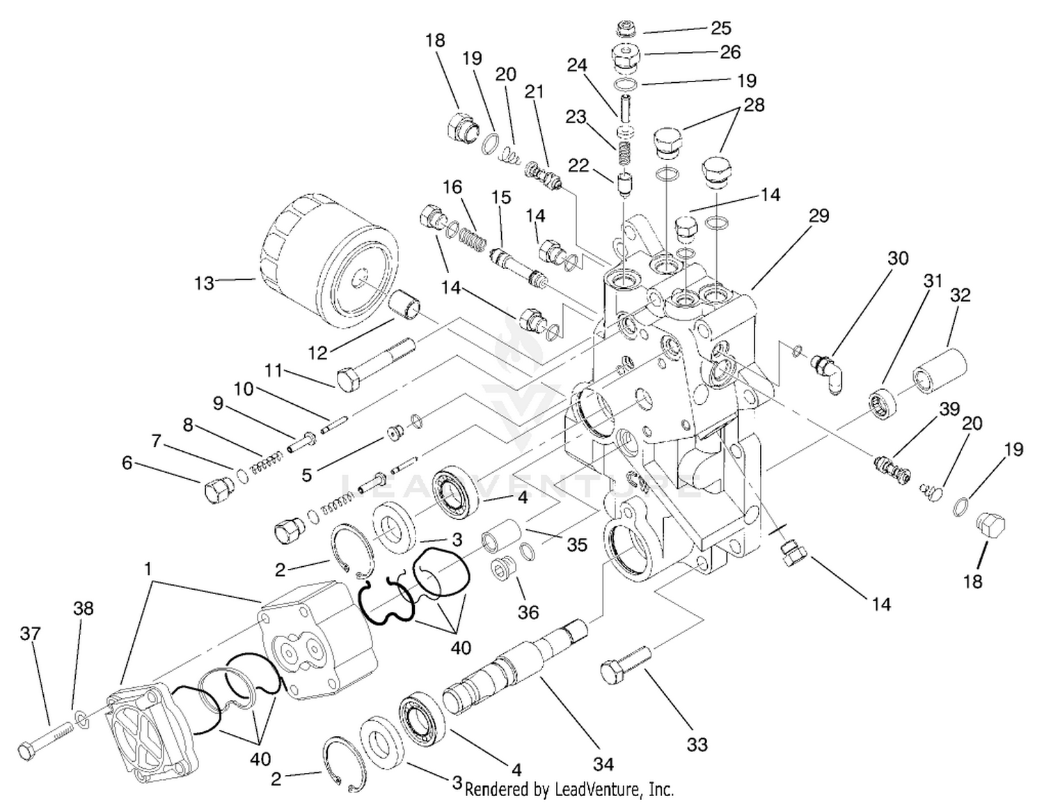 Front Axle Center Section Assembly
