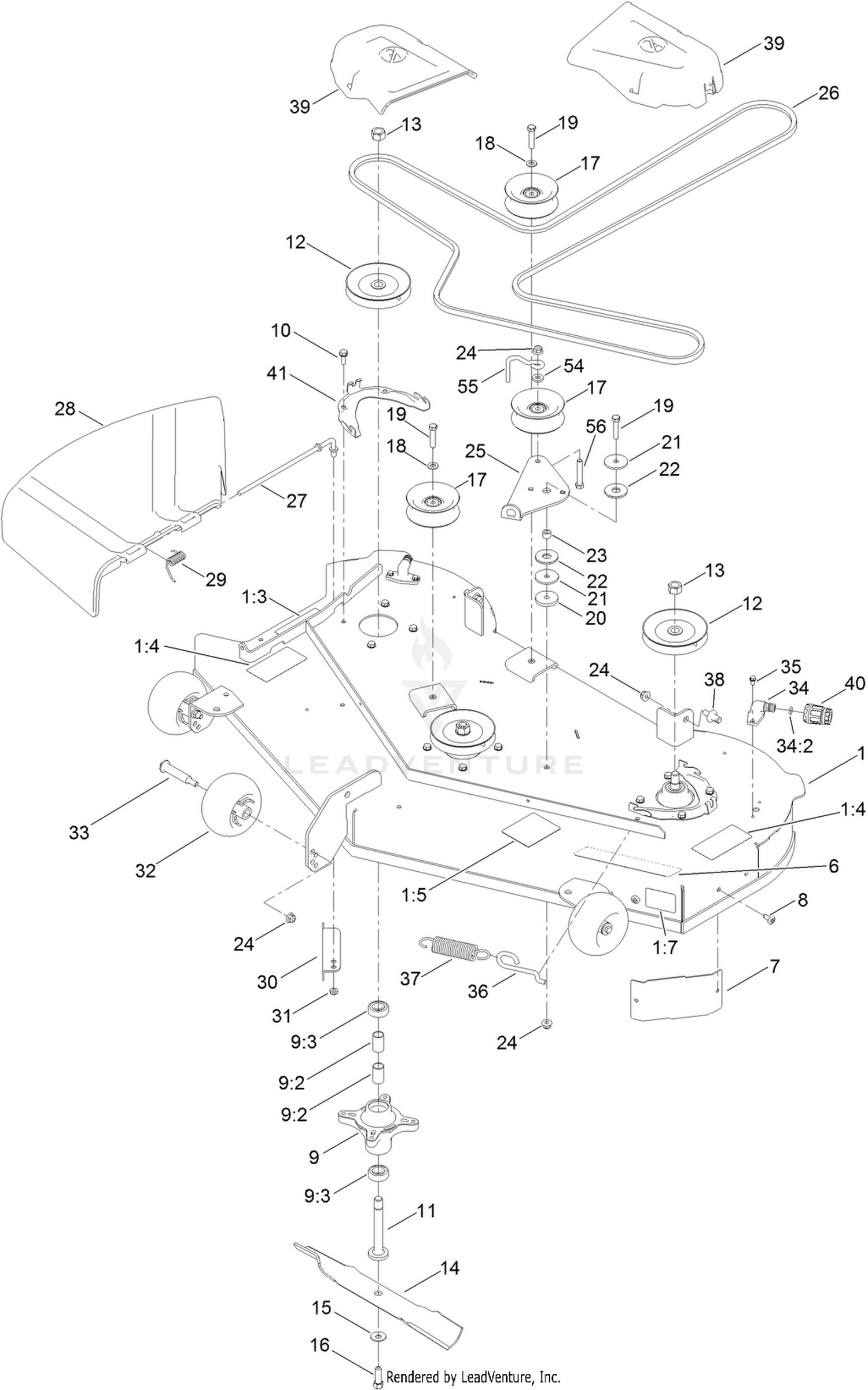 50 Inch Deck Assembly
