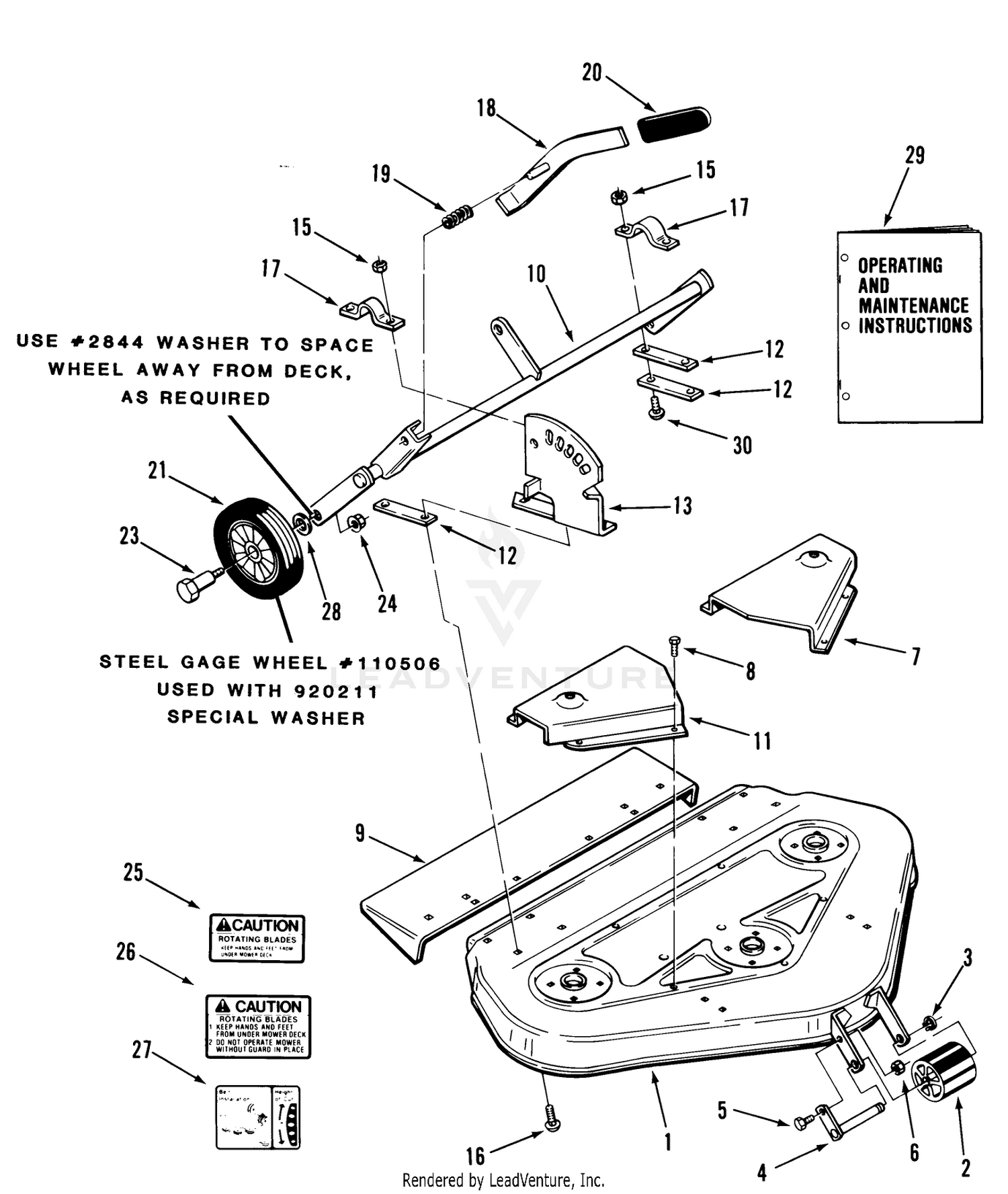 Rear And Side Discharge Mowers-36 In.(92 Cm) Vehicle Identification Numbers 05-36mr02,05-36ms02