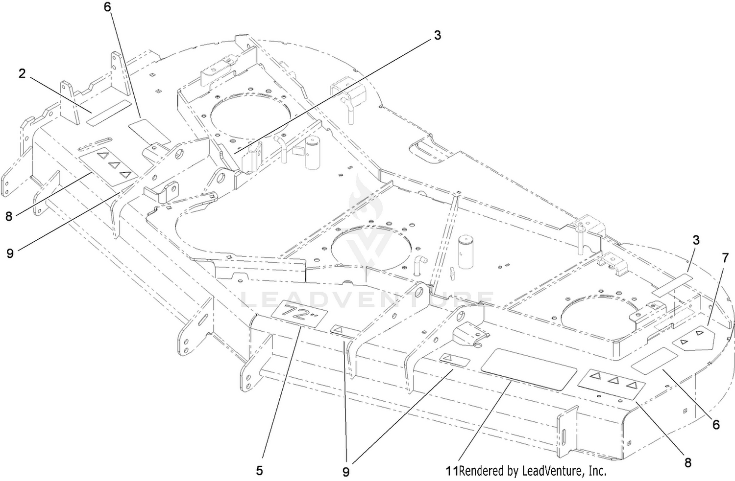 Deck Decal Assembly No. 108-9901