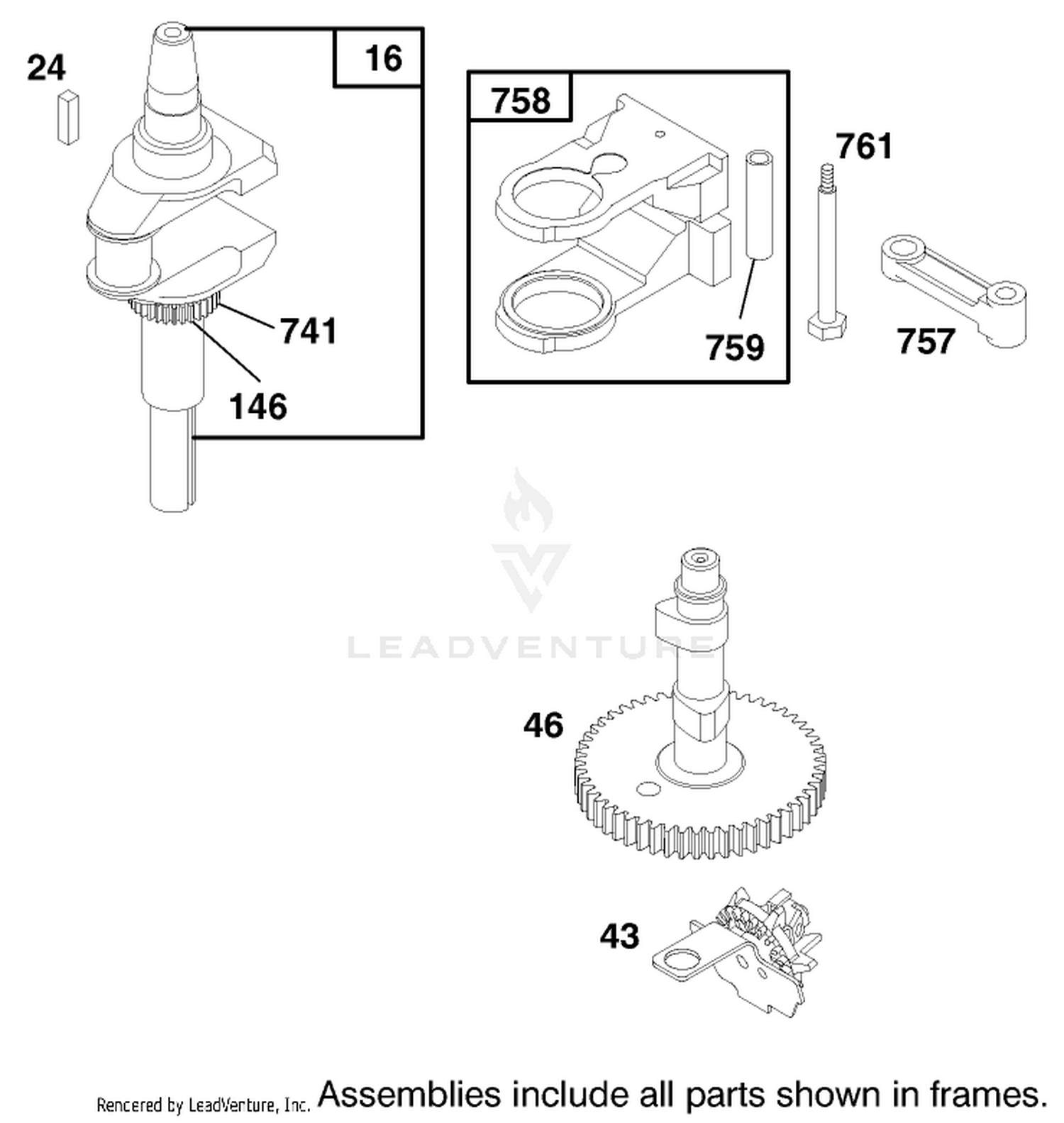 Engine Briggs  Stratton Model 28m707-1122-E1 2