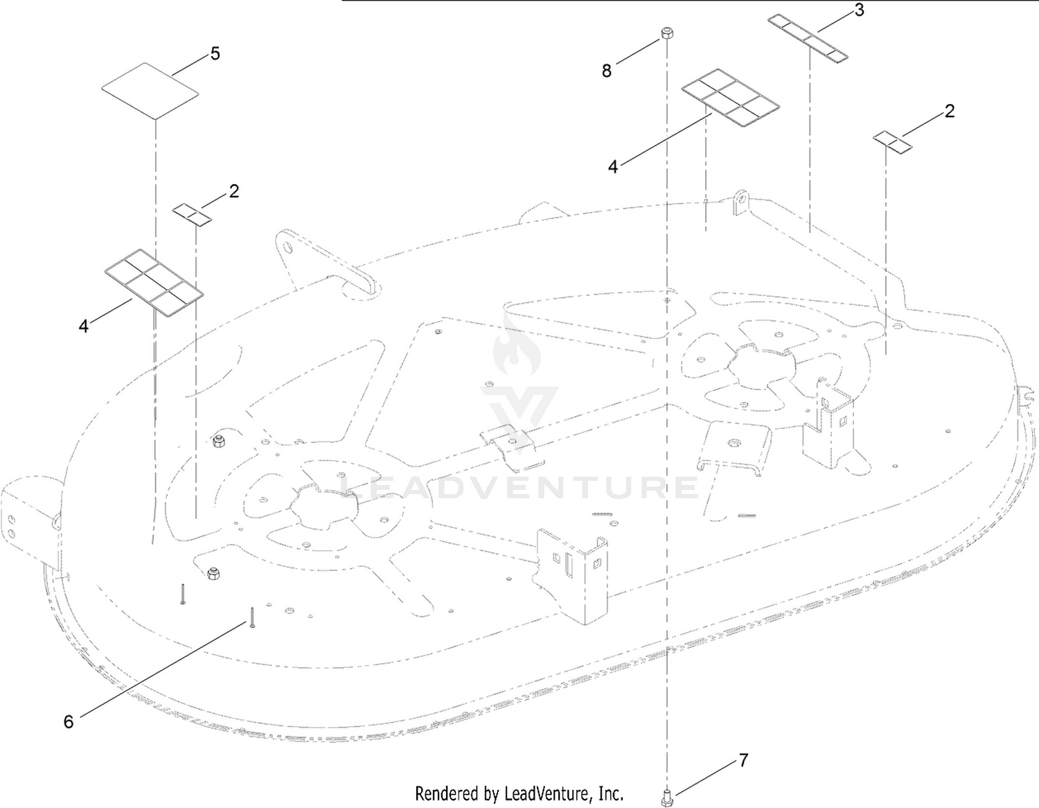 42 Inch Deck Assembly No. 119-8840