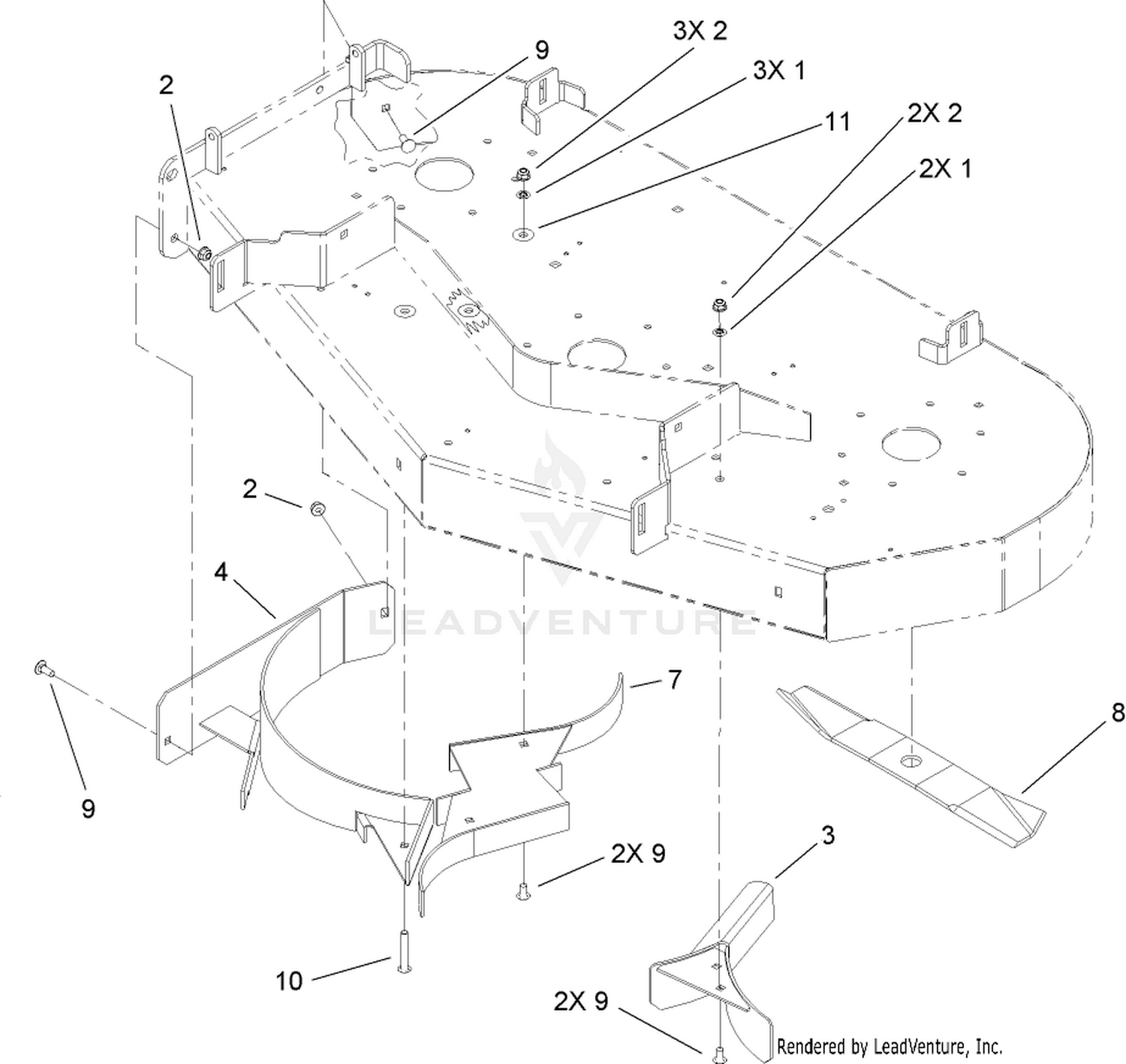 Blade and Baffle Assembly