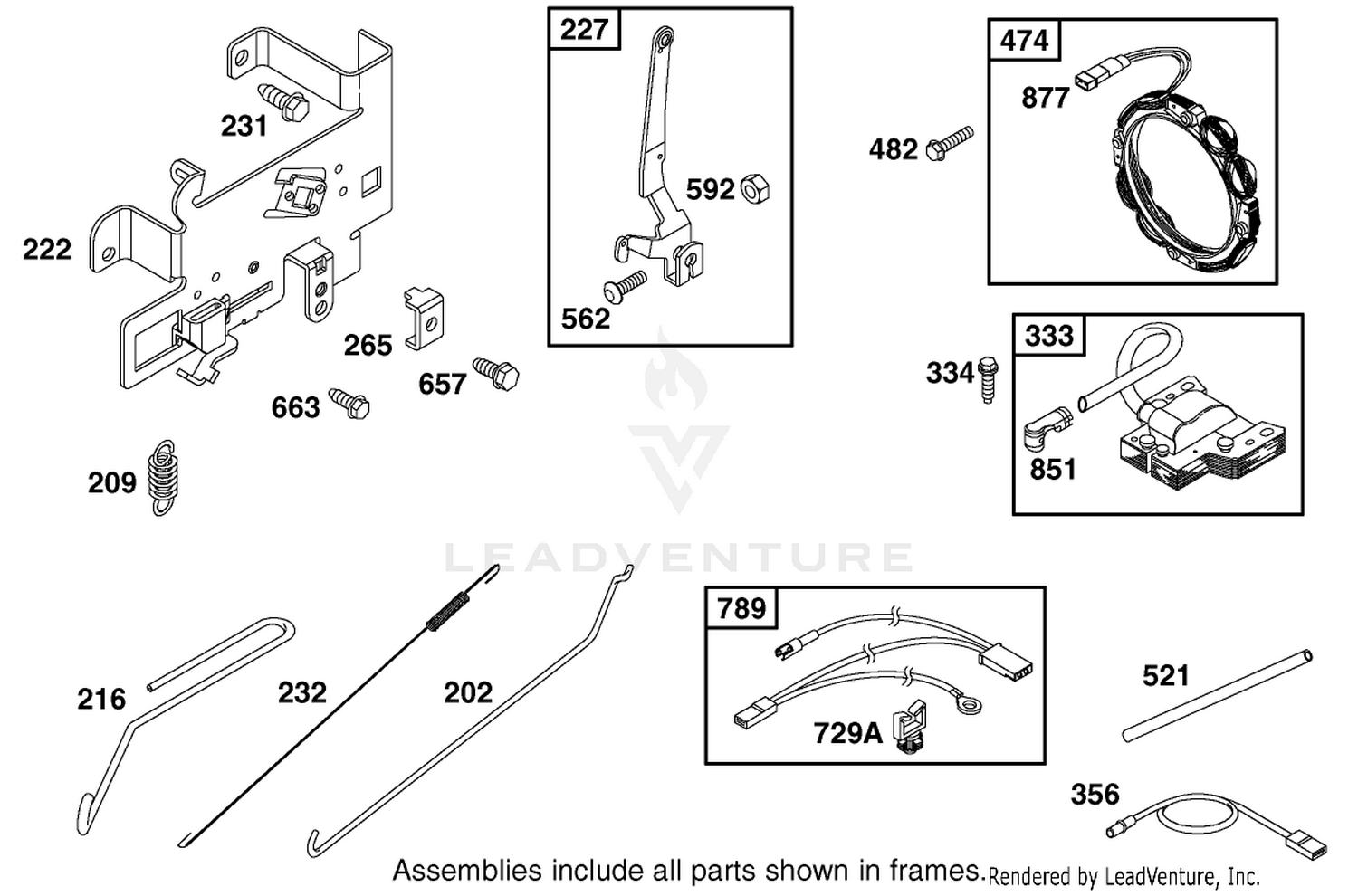 Engine Briggs  Stratton Model 28q777-0690-E1 6