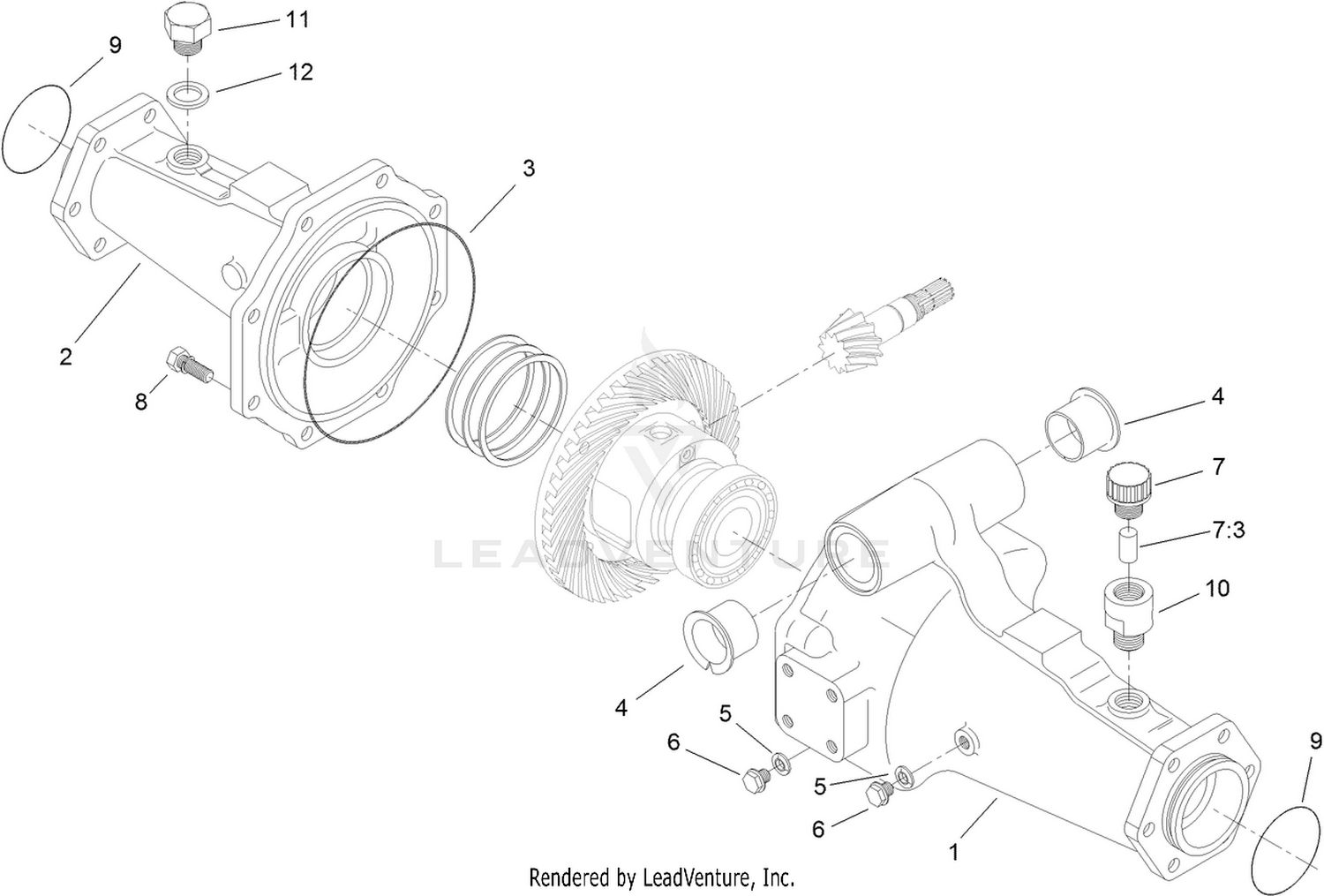 Axle Support Assembly  Rear Axle Assembly No. 110-4750