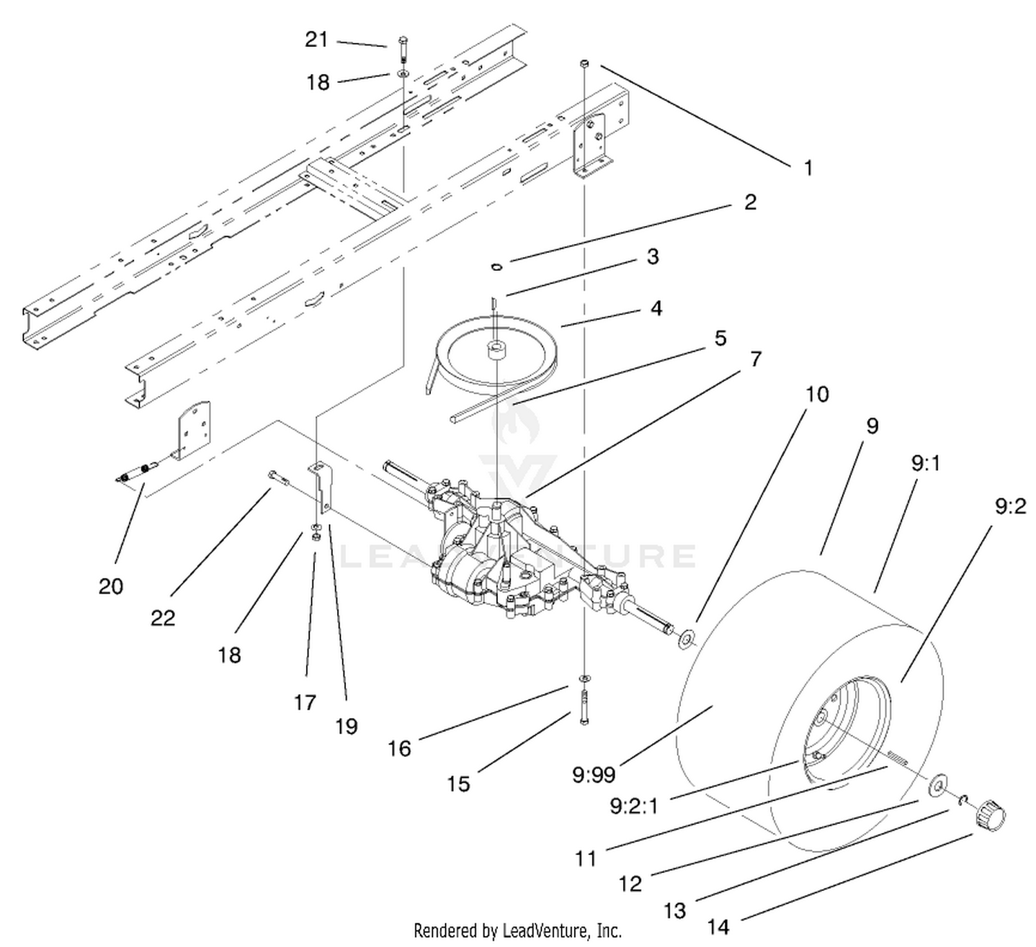5 Speed Transaxle Assembly