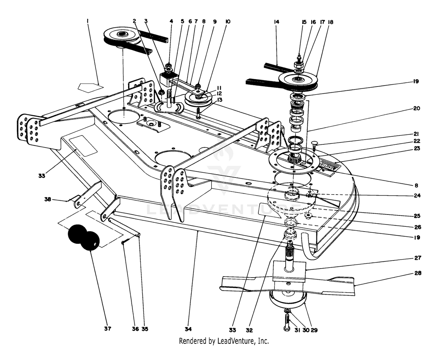 52" Cutting Unit Model No. 30568