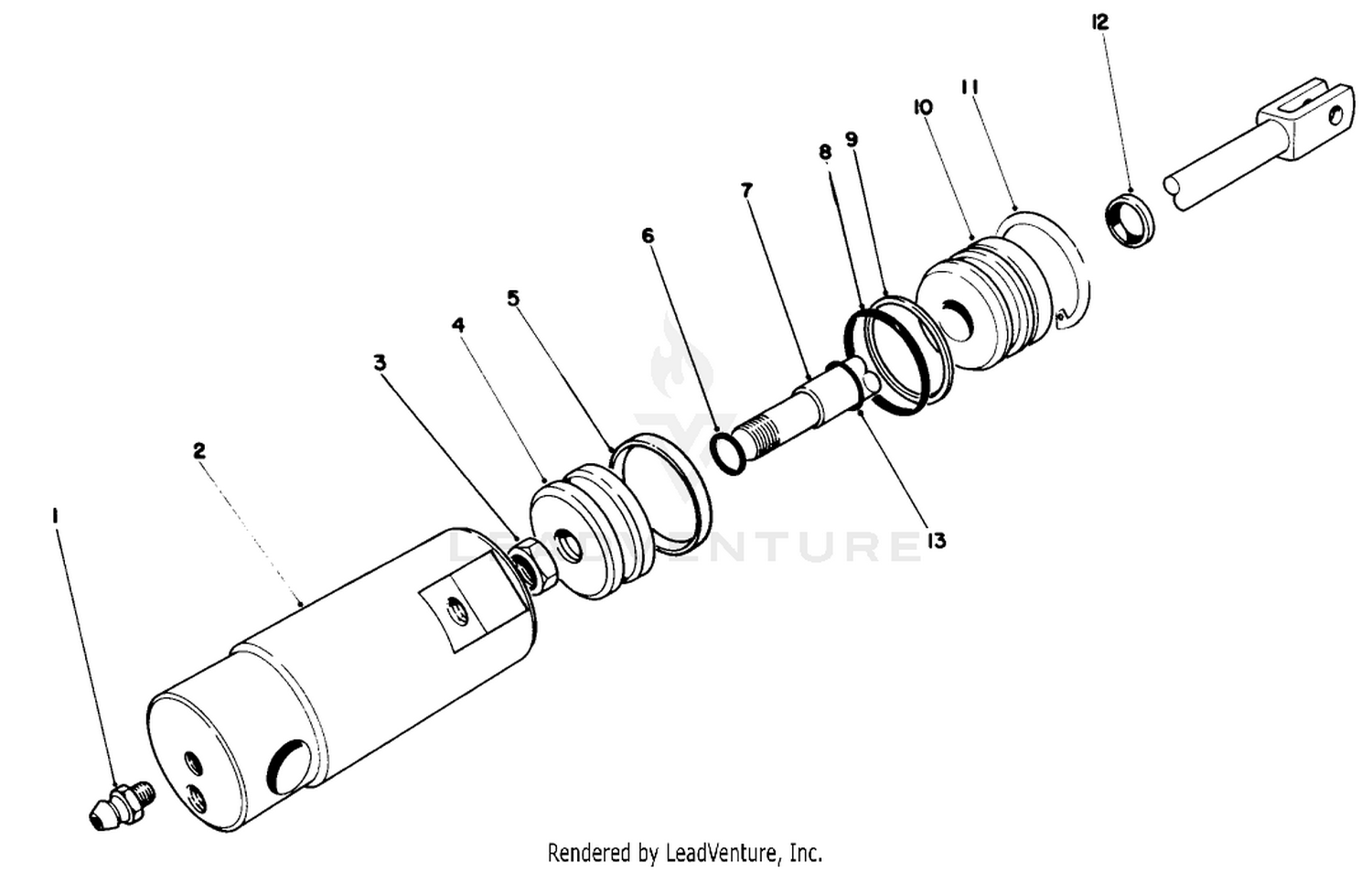 Hydraulic Cylinder-Front No. 63-9500