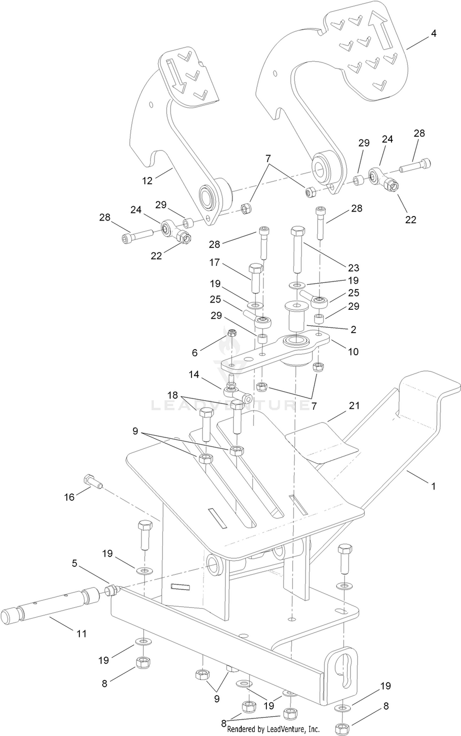 Pedal Control Assembly