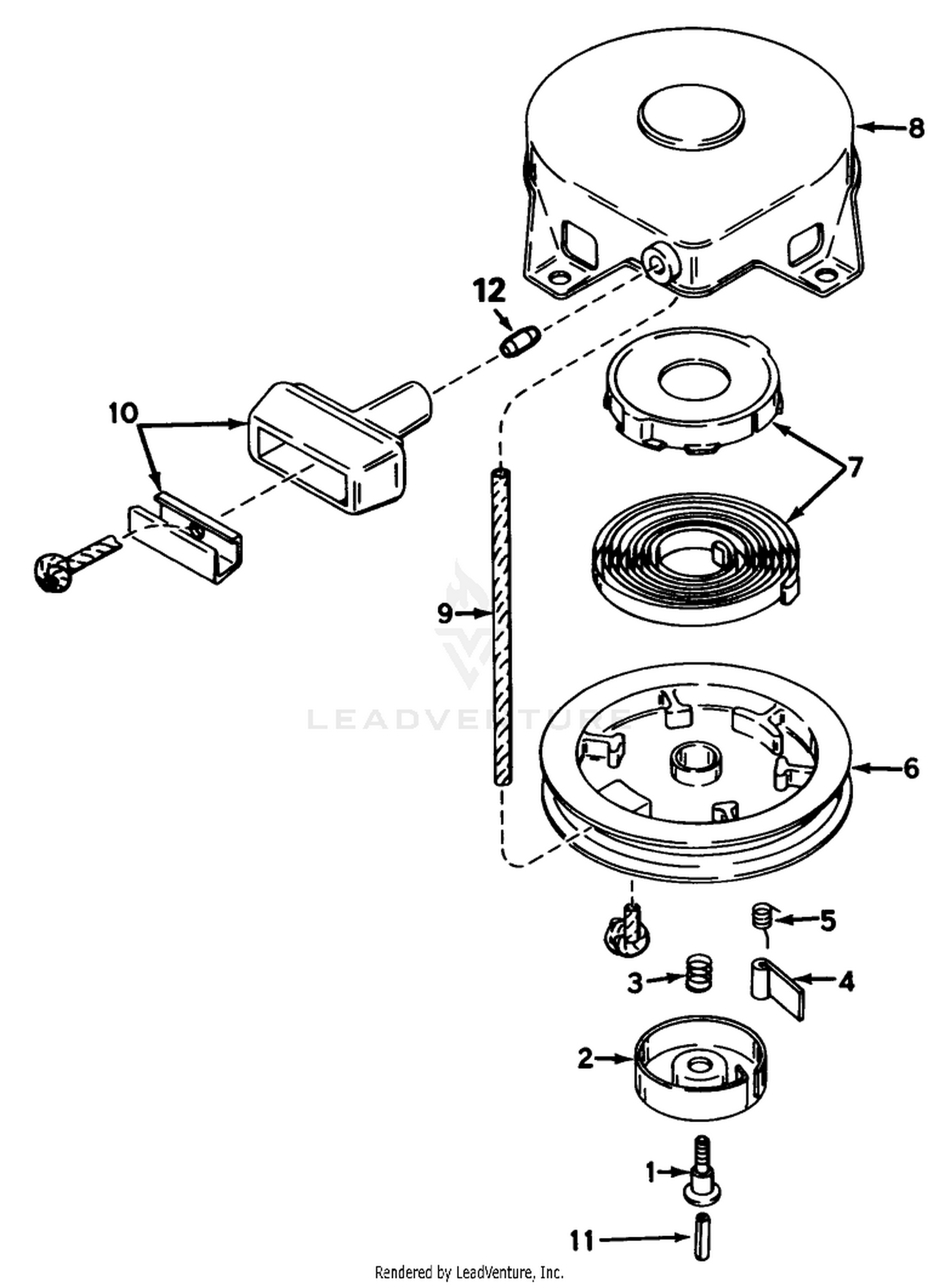 Rewind Starter No. 590420a