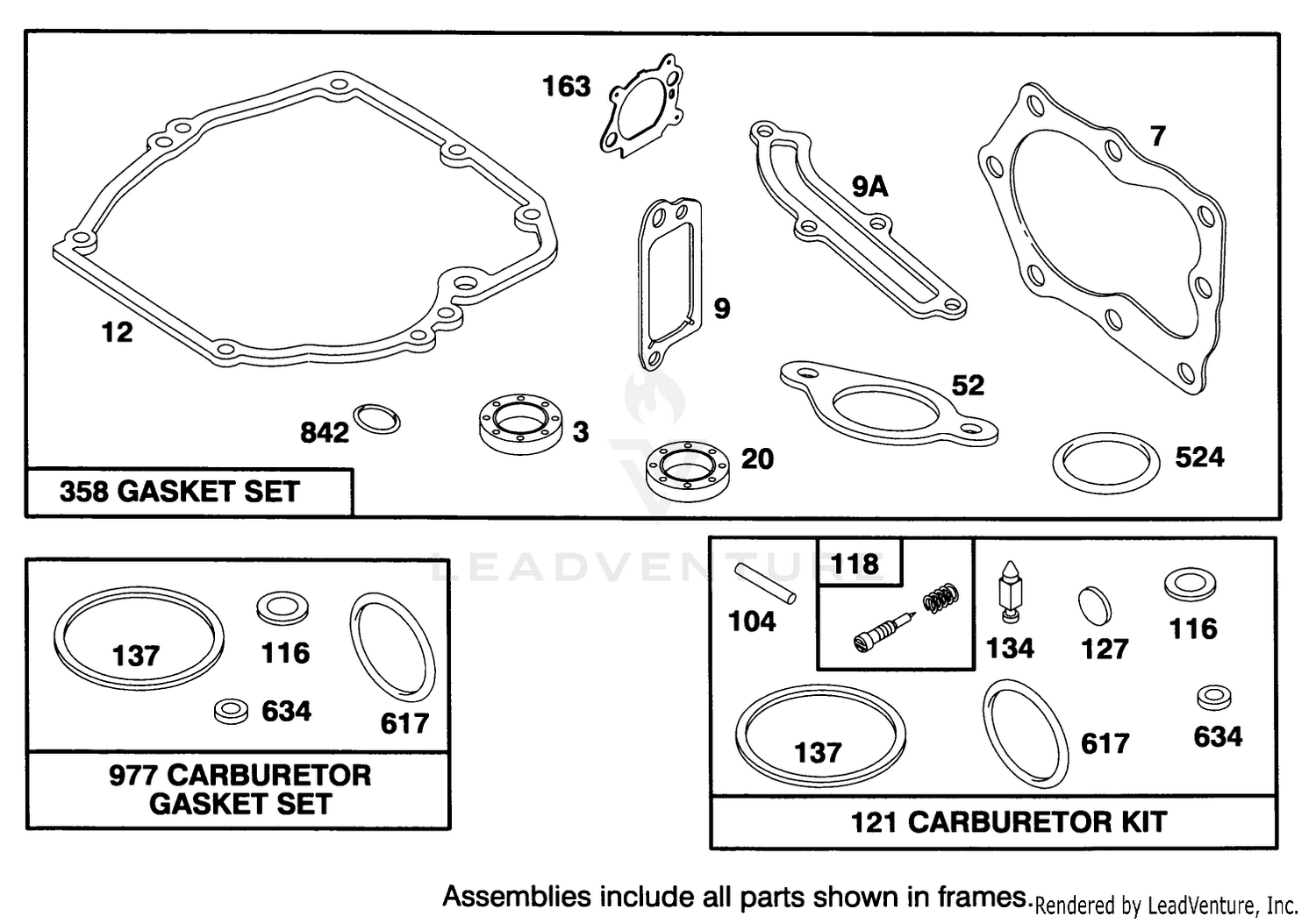 Engine Briggs  Stratton Model 127702-0115-01 9