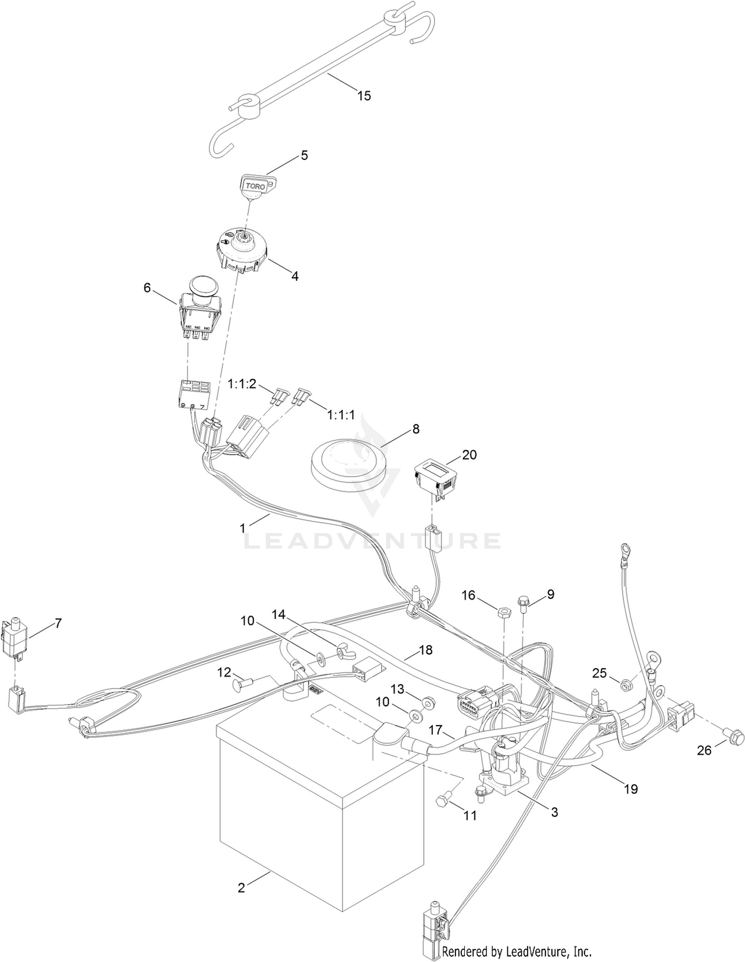 Battery and Electrical Assembly
